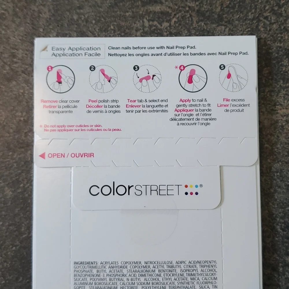 Color Street Nail Polish Strips. Indigo. Glitter Finish. - Picture 3 of 4